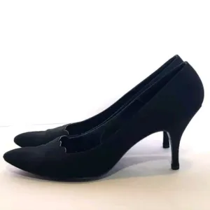 Vintage Roger Vivier Womens Designer Black Pointed Toe Pumps US 6.5