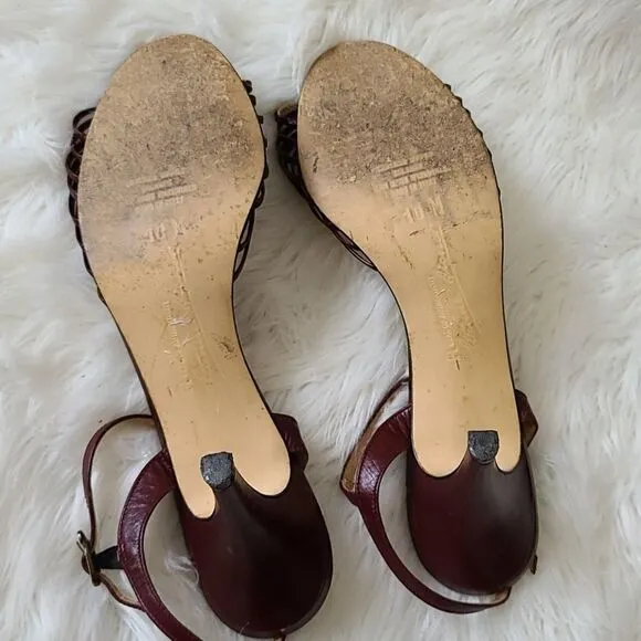 Vintage Etienne Aigner leather heels