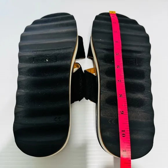 Vionic Brandie Black Platform Sandals Size 10