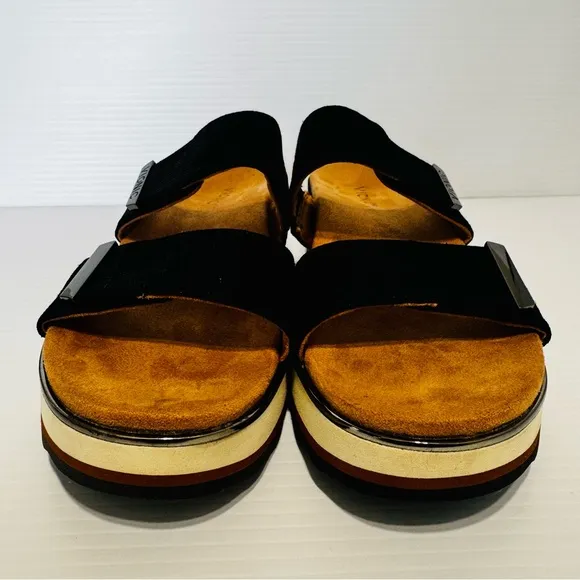 Vionic Brandie Black Platform Sandals Size 10