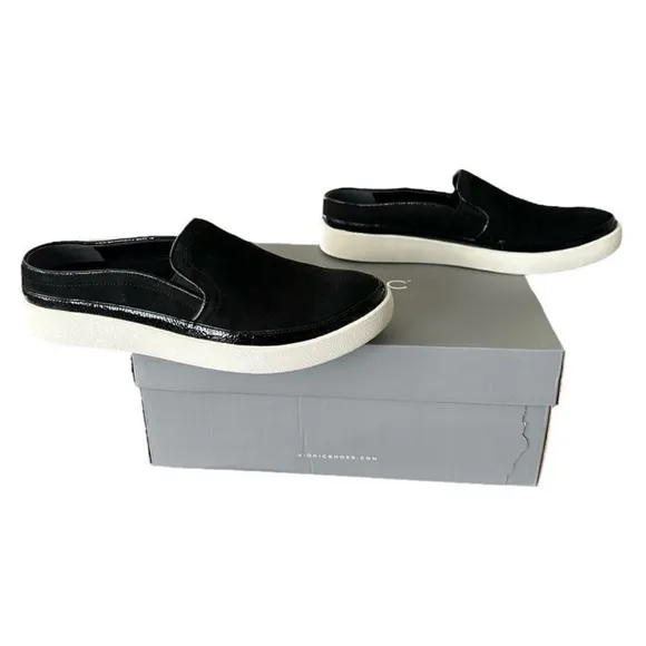 Vionic Essence Effortless Black Nubuck Supportive Slip On Shoe Women’s Size 7.5