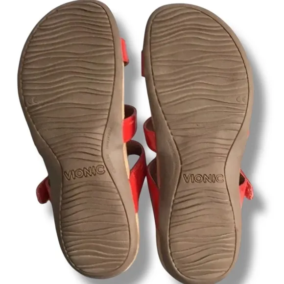 Vionic Summer Red RESORTWEAR MISA sandals SZ 7