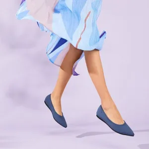 VIVAIA Aria 5° Pointed-Toe Ballet Flats Denim Blue EUR39.5‎ US8.5