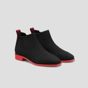 Vivaia Ryan Pro Square Toe Chelsea Ankle Boots EU 39 US 8  Black Ruby Red NWT