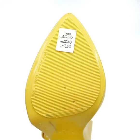 Vivienne Westwood Yellow Heart Heels | Anglomania Peep Toe Deadstock
