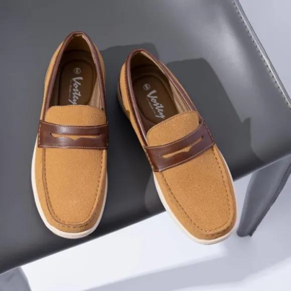 Vostey Men's Boat Shoes Dress Suede Penny Loafers Slip On Sneakers new