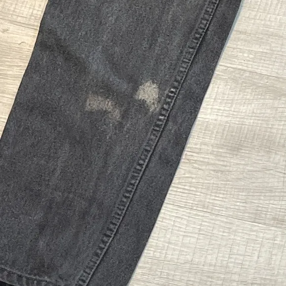 Vtg Levis Jeans Mens 33x30 505 Regular Fit Straight Leg Black Made USA (30x30)