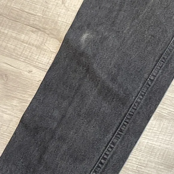 Vtg Levis Jeans Mens 33x30 505 Regular Fit Straight Leg Black Made USA (30x30)