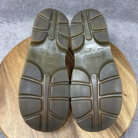 VTG RARE Dr Martens Suede Mary Jane Shoes UK6 US8 Lime Green MADE IN ENGLAND