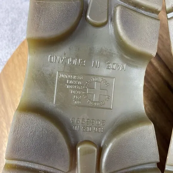 VTG RARE Dr Martens Suede Mary Jane Shoes UK6 US8 Lime Green MADE IN ENGLAND