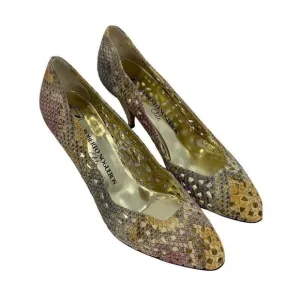 VTG Roberto Nogueron Elite Spain 3” Heels 0067 Woven 7.5 AA Shoes Pumps