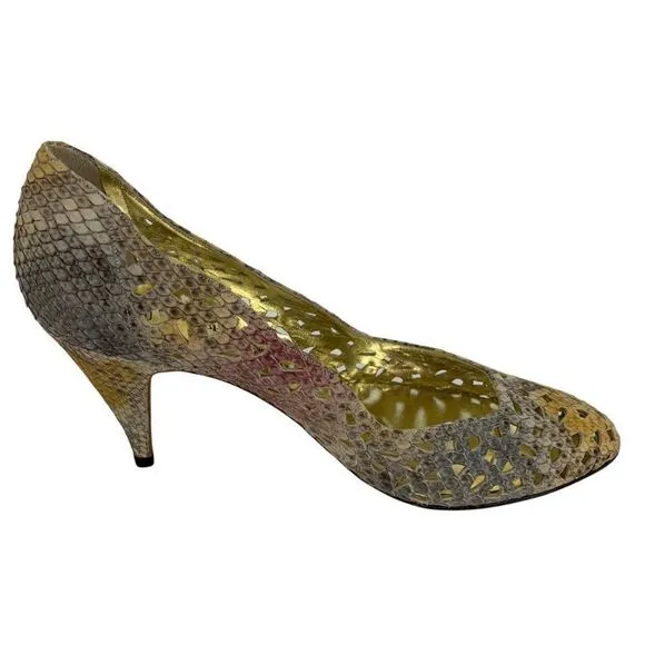 VTG Roberto Nogueron Elite Spain 3” Heels 0067 Woven 7.5 AA Shoes Pumps