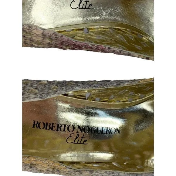 VTG Roberto Nogueron Elite Spain 3” Heels 0067 Woven 7.5 AA Shoes Pumps