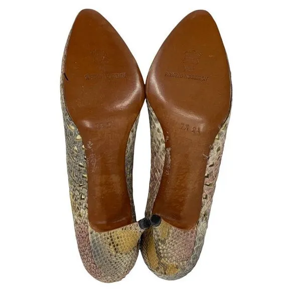 VTG Roberto Nogueron Elite Spain 3” Heels 0067 Woven 7.5 AA Shoes Pumps