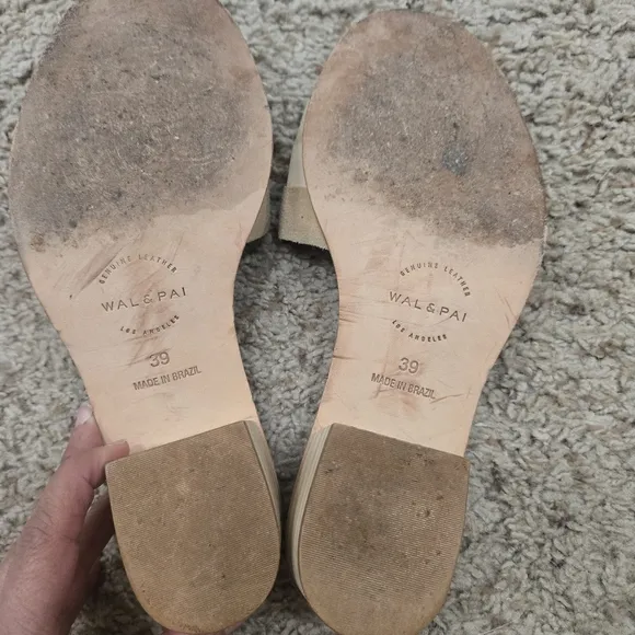 Wal &amp; Pai Slide Sandals Size  39/8