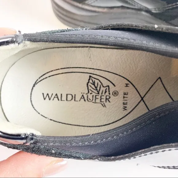 Waldlaufer Maggie Black Suede Neoprene size 9