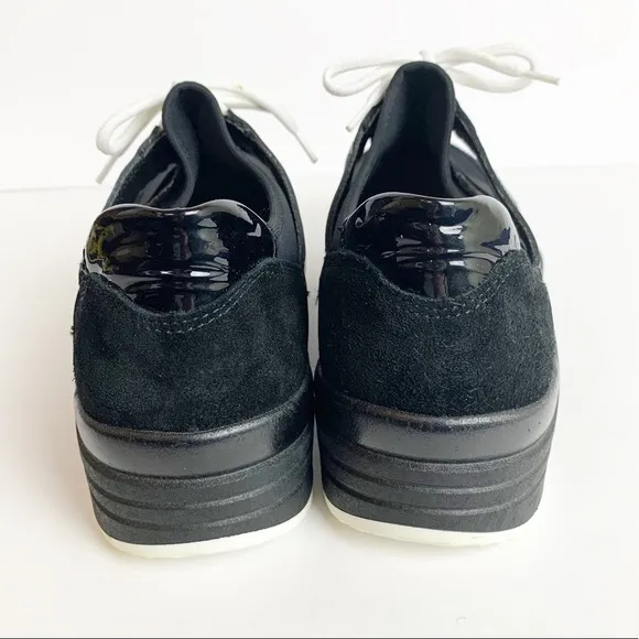 Waldlaufer Maggie Black Suede Neoprene size 9