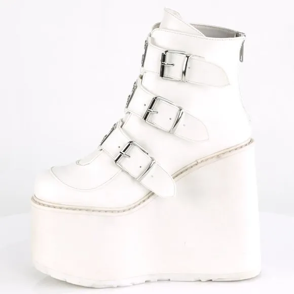 Wedge Platform Gothic Ankle Boots