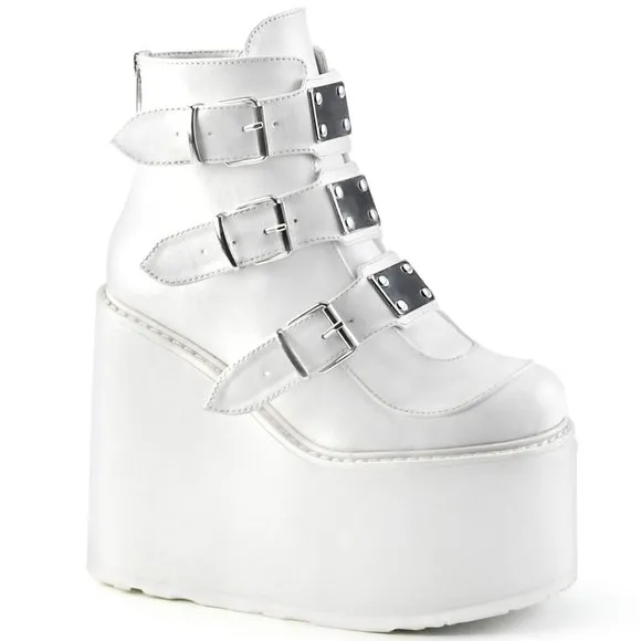 Wedge Platform Gothic Ankle Boots