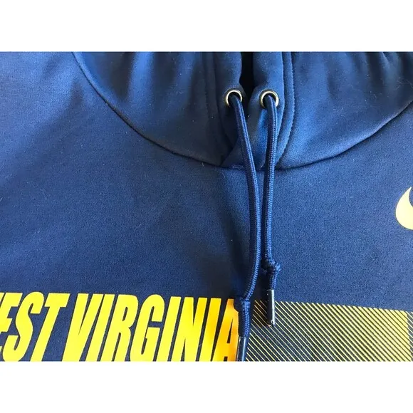 West Virginia Mountaineers Hoodie Nike On Field Mens 3XL XXXL Blue WVU NCAA