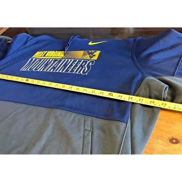 West Virginia Mountaineers Hoodie Nike On Field Mens 3XL XXXL Blue WVU NCAA