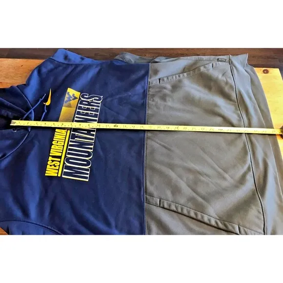 West Virginia Mountaineers Hoodie Nike On Field Mens 3XL XXXL Blue WVU NCAA