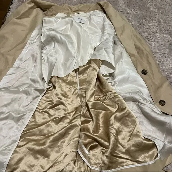 Wilfred linen blend beige blazer with belt