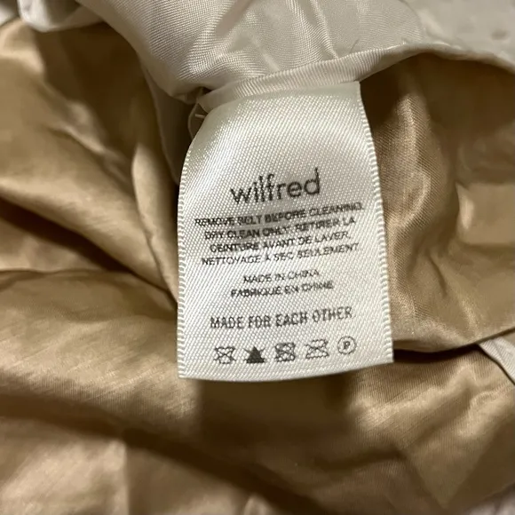 Wilfred linen blend beige blazer with belt
