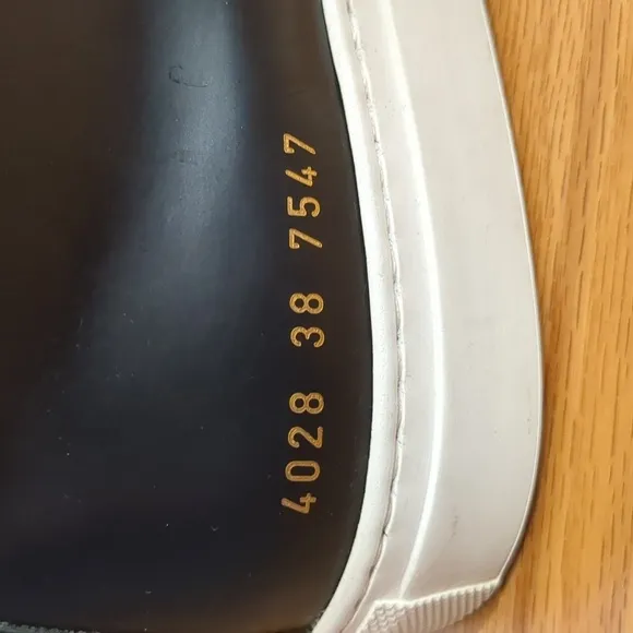 Woman by Common Projects Achilles Mid Sneakers Black - Style 4028 - Size EU 38