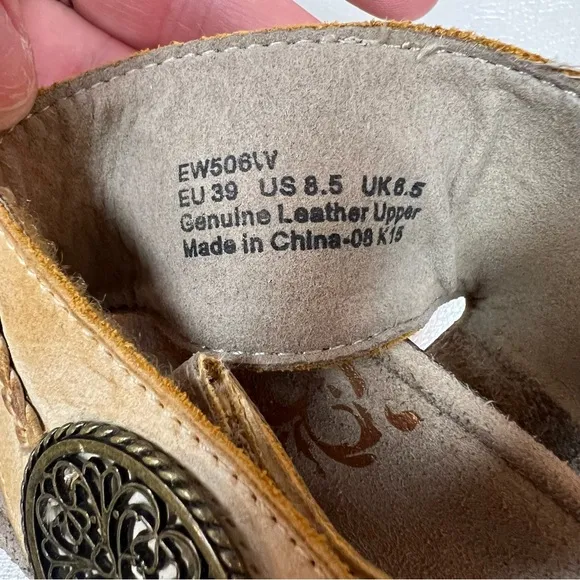 Women's Aetrex Tan Wedge Sandals