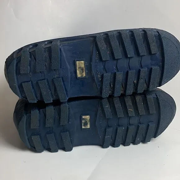 Women’s Boys vintage moon snow boots size 7 8 Chevron 80s rubber