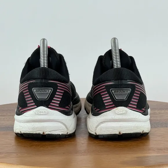Womens Brooks Addiction 14 Black Athletic Running Shoes Sneakers Size 7 B GUC