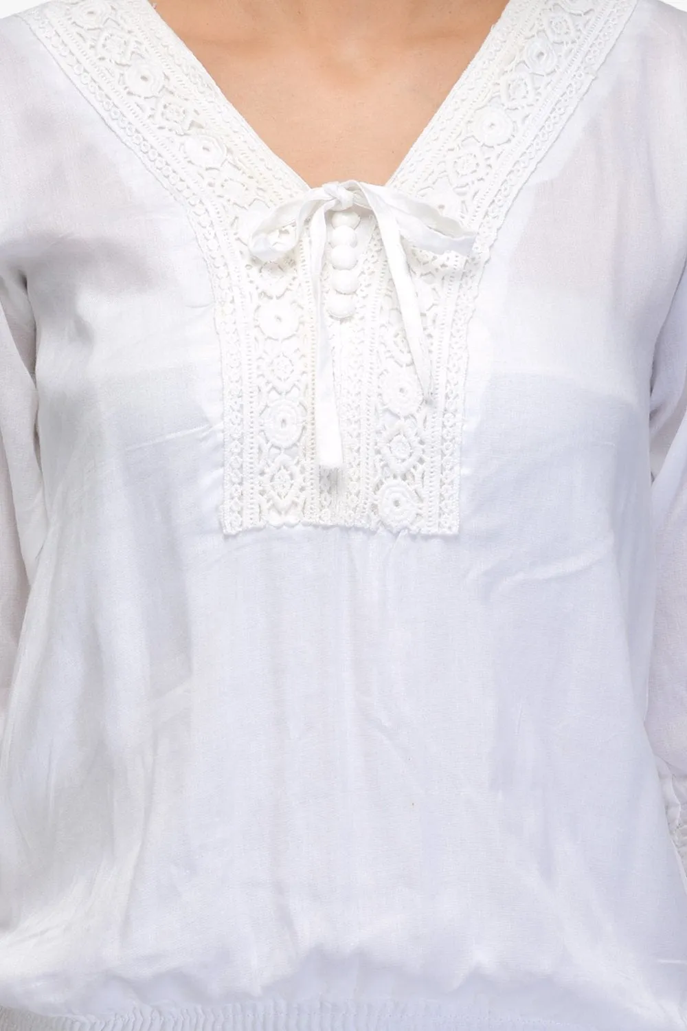 Women's casual White Wear Top