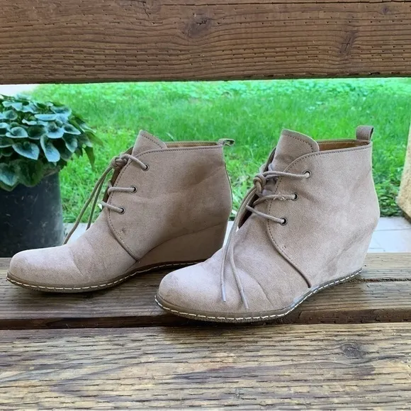 Women’s Franco Sarto Annabelle Lace-Up Wedge Ankle Boots