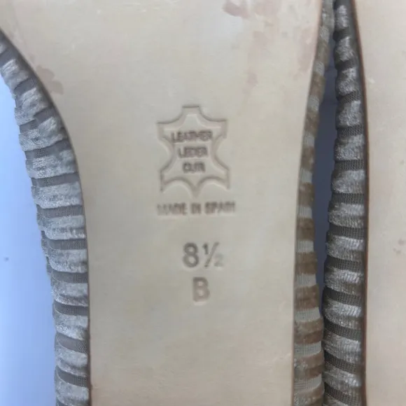 Women's FS/NY Flats, velvet Beige, Size 8.5