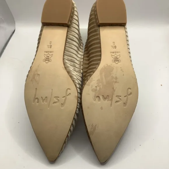 Women's FS/NY Flats, velvet Beige, Size 8.5