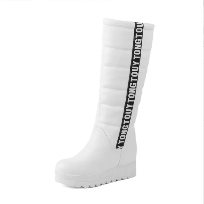 Women's High-top Thick-soled Flat Warm Cotton Boots