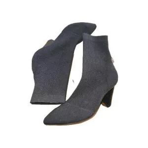 Womens Jeffrey Campbell Black Socklining Leather Ankle Booties Boots Size 7
