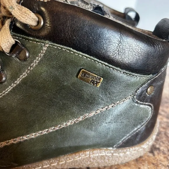 Women’s Remonte lace up ankle boots in‎ havanna/leaf colorway size 40