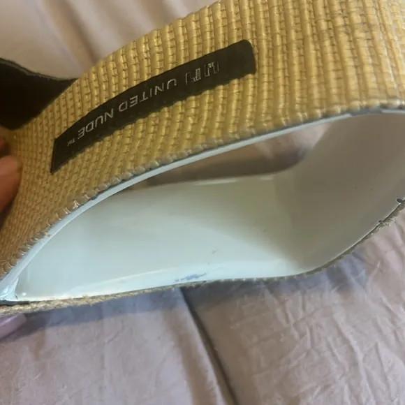 Woven unique shape Tan Sandals