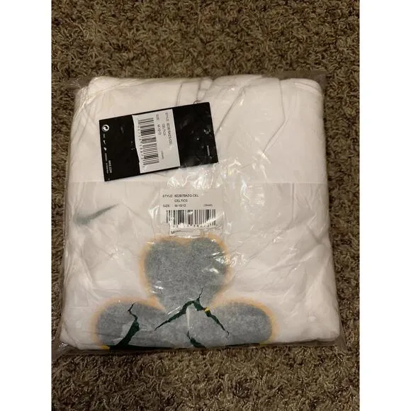 Youth Boston Celtics Nike White 2018/19 City Edition Essential Pullover Hoodie