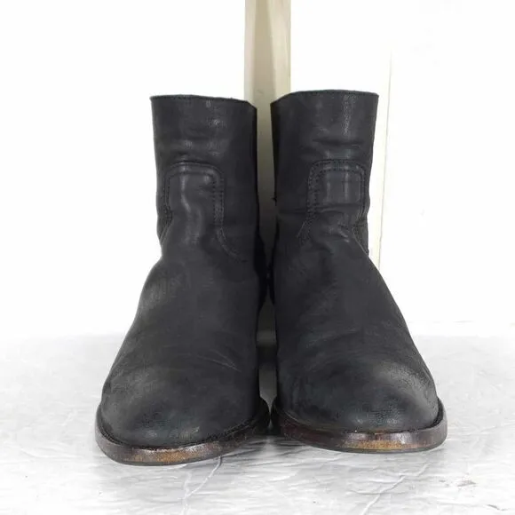 ZADIG &amp; VOLTAIRE Women’s EU40 US 9-9,5 Black Leather Studded Ankle Boots