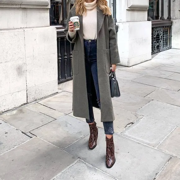 Zara Brown Snake Heeled Animal Print Ankle Boots