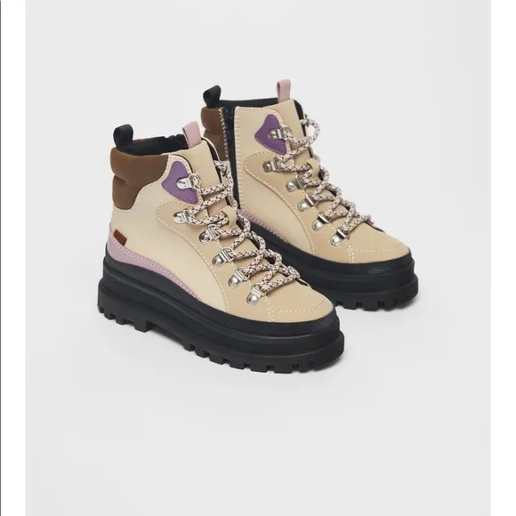 Zara contrast ankle boots