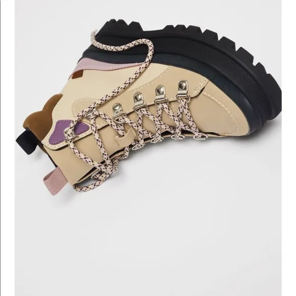 Zara contrast ankle boots