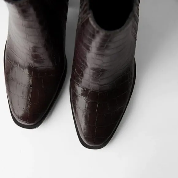 ZARA Heeled Ankle Boots