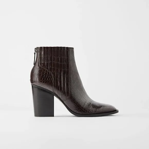 ZARA Heeled Ankle Boots