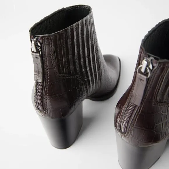 ZARA Heeled Ankle Boots