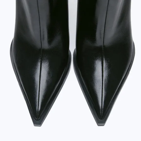 ZARA HIGH HEELED ANKLE BOOTS