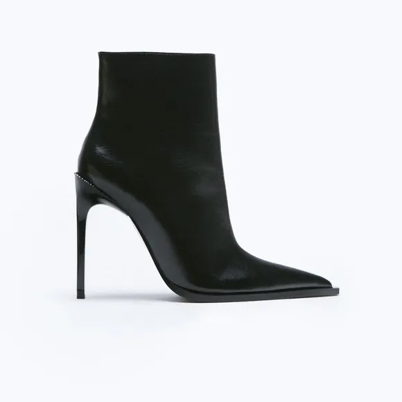 ZARA HIGH HEELED ANKLE BOOTS